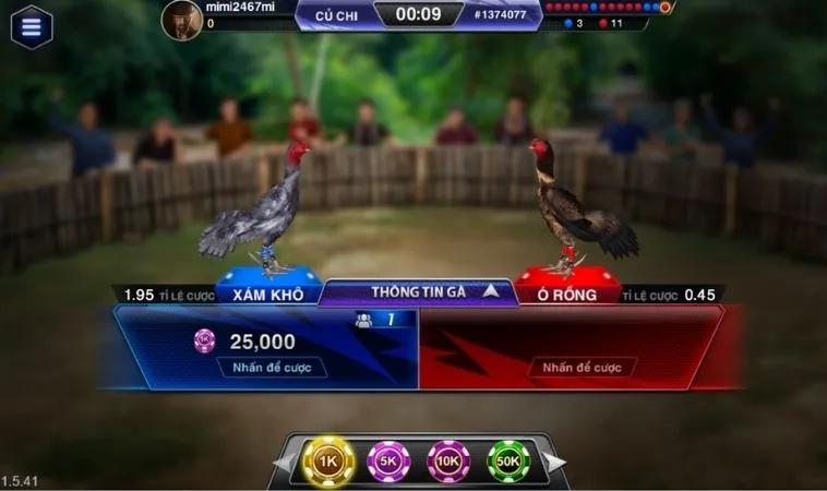 Giao diện chơi Đá Gà 3D Tại 188Bet