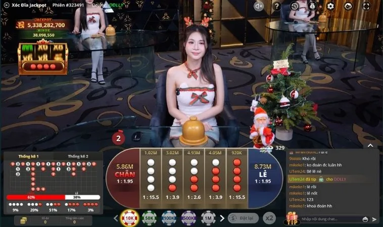 Trải nghiệm chơi Xóc Đĩa Tại 188Bet cùng dealer người thật xinh đẹp