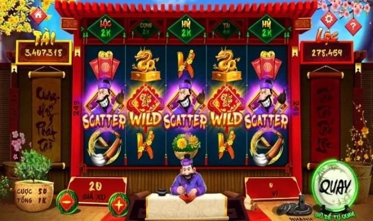 Giao diện chơi Nổ Hũ Ông Đồ 188Bet