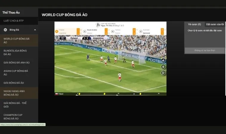 Trực tiếp chơi thể thao ảo 188Bet sắc nét, sống động